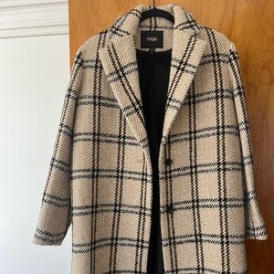 Maje plaid coat size 40 - perfect condition